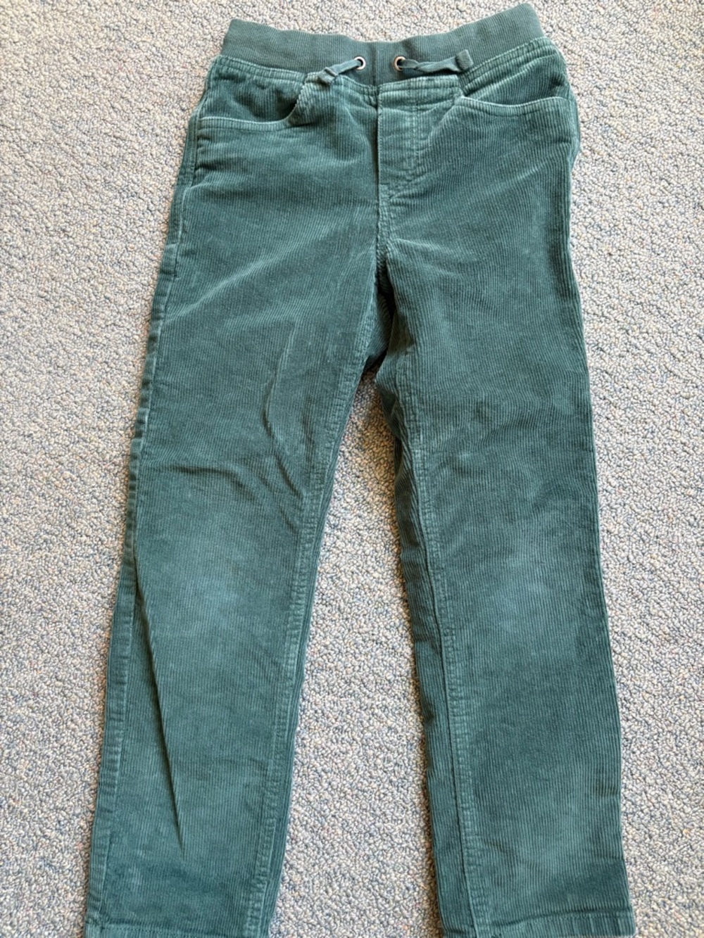 Hanna Andersson Green Corduroy Pull-On Pants